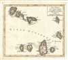1749 Vaugondy Map of the Cape Verde Islands