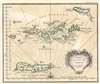 1764 Bellin Map of the Virgin Islands