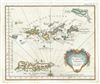 1764 Bellin Map of the Virgin Islands in the West Indies