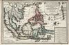 1702 De Fer Map of the East Indies (Philippines, Borneo, Thailand, Singapore, Malaysia)