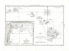 1788 Bonne Map of the Hawaii / Hawaiian Islands