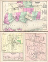 1873 Beers Map of Islip and Sayville, Long Island, New York