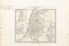 1794 Anville Map of Israel, Palestine or the Holy Land in Ancient Times