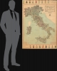 Italia salve, magna parens frugum, Saturnia tellus, magna virum: tibi res antiquae laudis et artis ingredior... / Carta Ideografica d'Italia. Ideographic Map of Italy. Carte Ideographique d'Italie. Ideographische Karte von Italien. Mapa Ideografico de Italia. - Alternate View 1 Thumbnail