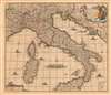 1721 De Wit / Covens and Mortier Map of Italy
