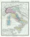 1874 Tardieu Map of Ancient Italy