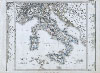 1862 Stieler Map of Italy