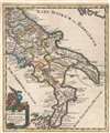 1729 Clüver Map of Southern Italy in Antiquity