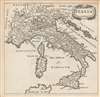 1661 Elzevir / Clüver map of Italy