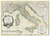 1762 Janvier Map of Italy