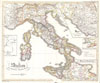1850 Justus Perthes Map of Italy