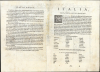 1561 Ruscelli / Gastaldi map of Italy and Corsica