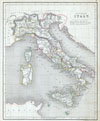 1845 Chambers Map of Ancient Italy