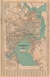 1930 Dolph and Stewart Map of Jacksonville, Florida