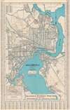 1930 Dolph and Stewart Map of Jacksonville, Florida