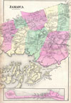 1873 Beers Map of Jamaica, Queens, New York City