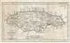 1822 Franz Pluth Map of Jamaica (West Indies)