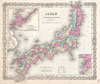 1855 Colton Map of Japan