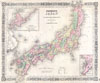 1864 Johnson's Map of Japan (Nippon, Kiusiu, Sikok, Yesso and the Japanese Kuriles)