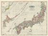 1892 Rand McNally Map of Japan