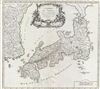 1750 Vaugondy Map of Japan and Korea