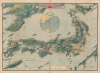 1920 Bird's-Eye View, Railroad Map of Japan