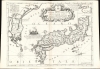 1692 Coronelli Map of Japan and Korea