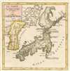 1749 Vaugondy Map of Japan and Korea (Sea of Korea)