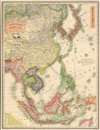 1930 Stanford Map of East Asa: Java-China Japan Steamship Line