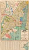 1939 Hagstrom City Plan or Map of Hoboken and Jersey City, New Jersey