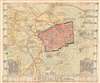 1935 Gauer Pictorial Map of Jerusalem, Israel