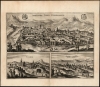 1657 Jan Jansson View of Jerusalem with Nazareth and Ramallah