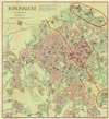 1955 Steimatsky Pictorial Map of Jerusalem
