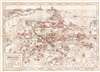 1953 Spyridon Pictorial Map of Jerusalem