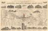 1902 French Investment Map of Johannesburg, South Africa
