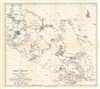 1894 Lake Map of Johor, Malaya and Singapore - the First Survey of Johor