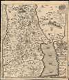 1650 Fuller Map of Judaea and the Dead Sea
