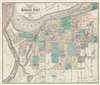 1882 Wright and Grote City Plan or Map of Kansas City, Missouri
