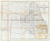 1863 Public Survey Map of Kansas and Nebraska