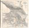 1854 Kiepert Map of the Caucasus, Armenia, Kurdistan, and Azerbaijan