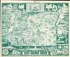 1967 Hayes Pictorial Placemat Map of Oregon