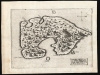 1571 Camocio Map of Kefalonia, Greece