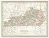 1835 Bradford Map of Kentucky