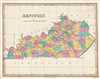 1828 Finley Map of Kentucky