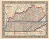 1861 Mitchell Map of Kentucky and Tennessee