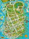 1976 Carawan Pictorial Map of Key West, Florida