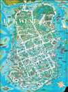 1976 Carawan Pictorial Map of Key West, Florida