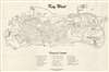 1970 Florida Keys Printing and Publishing City Plan or Map of Key West, Florida