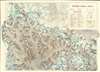 1965 Research Scheme Nepal Himalaya Map of Mount Everest and the Himalayas