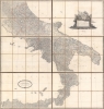 1805 Zannoni Map of the Kingdom of Naples, Southern Italy